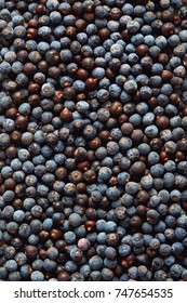Dried Juniper Berries Background