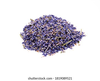 Dried Lavender Isolated On White Background