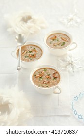 Dried Mushroom Cream Soup For Christmas