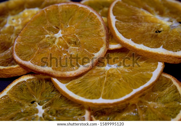 Dried Oranges Fruits Slices Oranges Decorations Stock Photo Edit