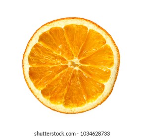 Dried Oranges Isolated On White