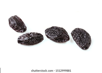 Dried Plum On A White Background