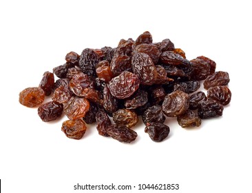 Dried raisins on white background. - Shutterstock ID 1044621853