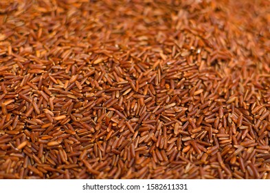 Dried Red Yeast Rice From Top View