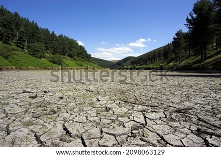 dried up riverbed bed in the UK

