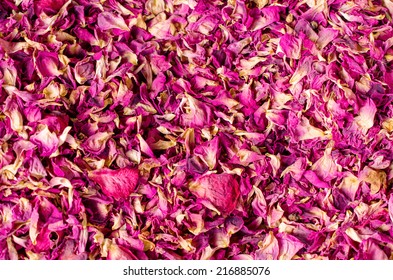 Dried Rose Petal For Background.