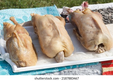 Dried, Salted Goose Sold At The Village Fair