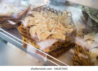 Dried Shark Fin Food Ingredient At Shop In Chinese Market