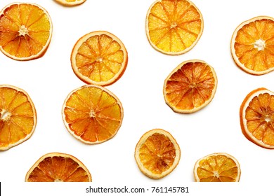 A Lot Of Dried Sliced Orange