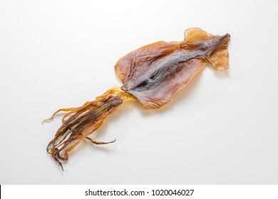 Dried squid is seafood product, made from Japanese flying squid.