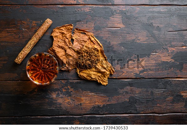 Dried Tobacco Leave Cut Tobacco Cigar Stock Photo 1739430533 | Shutterstock