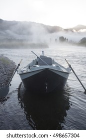 Drift Boat On The Snake River