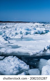 Drift Ice In Hokkaido Japan