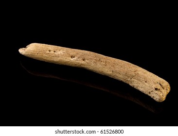 Drift wood on black background ready for text or for your next project