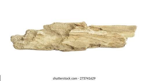 driftwood isolated on white background