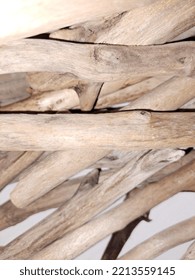 Driftwood Stick Close Up Texture Background 