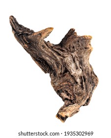 Driftwood texture piece of wood isolated - Shutterstock ID 1935302969