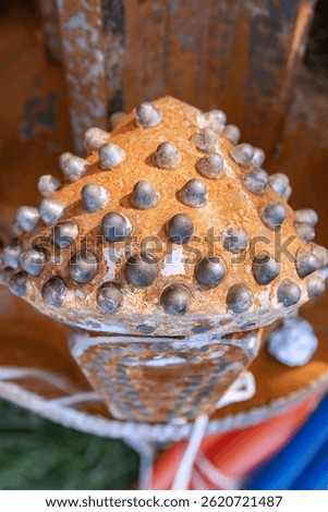 Drill bits. drill bit pulled out of the well.
