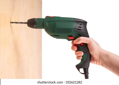 Drill in hand - Shutterstock ID 332621282