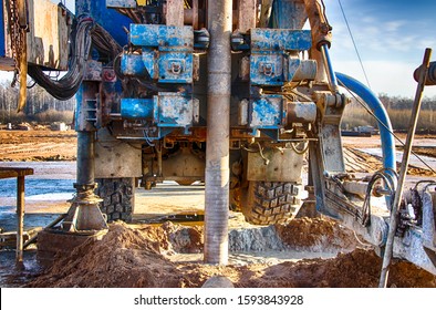 Drilling Rig. Drilling Deep Wells. Coring. Industry. Mineral Exploration.