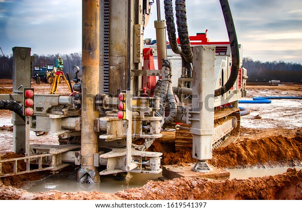 Drilling rig. Drilling deep wells.\
Industry Mineral exploration. Belarus. Salihorsk\
2020