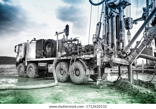 Drilling rig. Drilling deep wells.
Industry Mineral exploration. Belarus. Salihorsk
2020