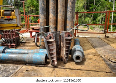 Drilling Rig Equipment On Rig Floor