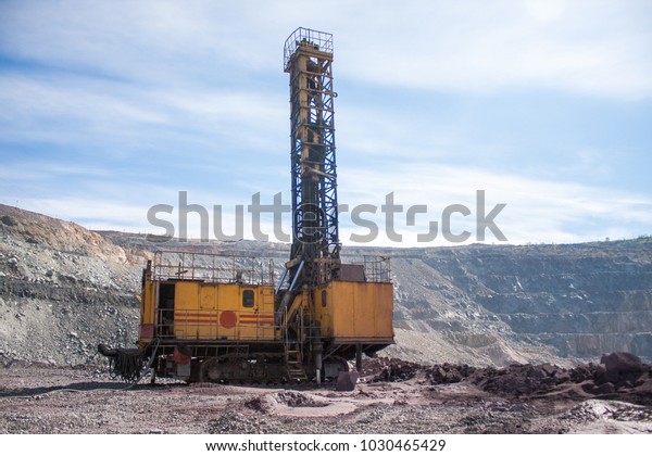 Drilling Rig On Open Pit Mine Stock Photo (Edit Now) 1030465429