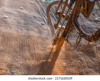 Drilling For Rock Slope Protection 