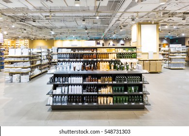 Drink Bottle On Shelf In Shop