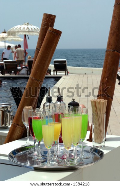 Drink Cocktail Bar Majorca Can Pastilla Stock Photo Edit Now 1584218