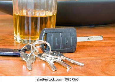 Drink Driving Whiskey And Keys