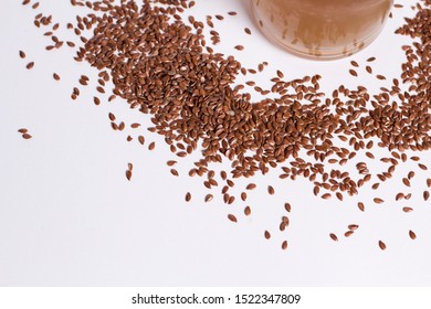 Drink Made From Boiled Flaxseed Seeds. Its Consistency Is Similar To Gel.