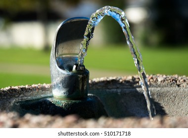 Drink water fountain outdoor in a park