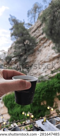 Drinking tea with breathtaking views that are not easily described
