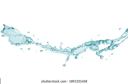 Drinking water and abstract water splash isolated on white background - Shutterstock ID 1891331458