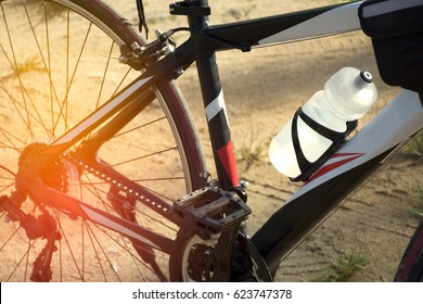 Drinking water bottle holding with bicycle