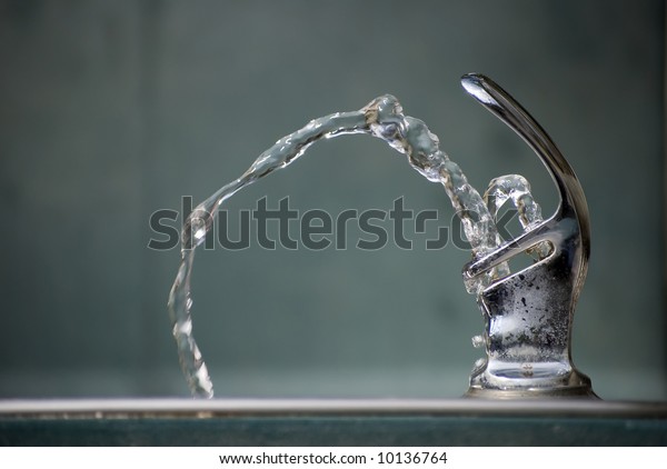 Drinking Water Flowing from\
a Fountain