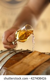 drinking whiskey
