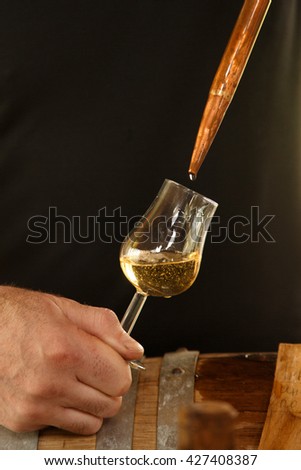 drinking whiskey