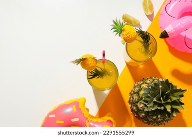 Drinks, fresh summer drink for refreshing, summer vibes concept