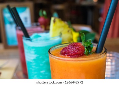 drinks with fruits at Seribu Rasa Menteng, mocktail