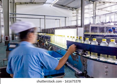 drinks production plant in China