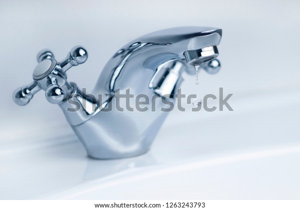 Dripping Faucet Water Leak Saving Water Stock Photo Edit Now