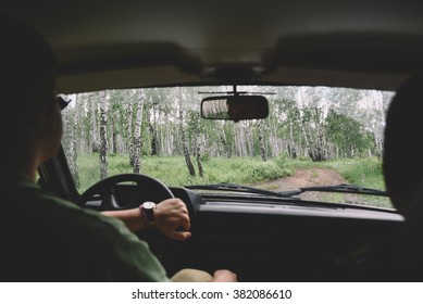 drive through the forest