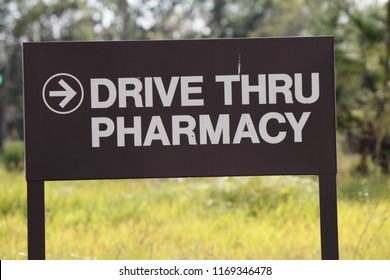 Drive Thru Pharmacy Sign Stock Photo 1169346478 Shutterstock