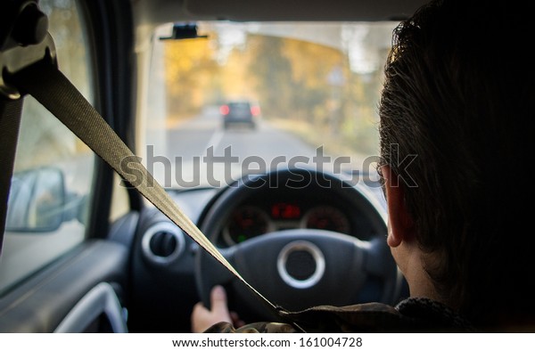Driver behind the
wheel