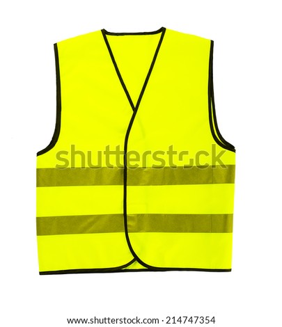 driver safety vest isolated