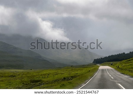 Similar – Image, Stock Photo dark couds around mountain peak