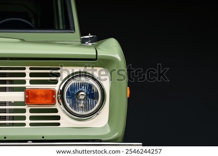 Drivers side headlight on a suv